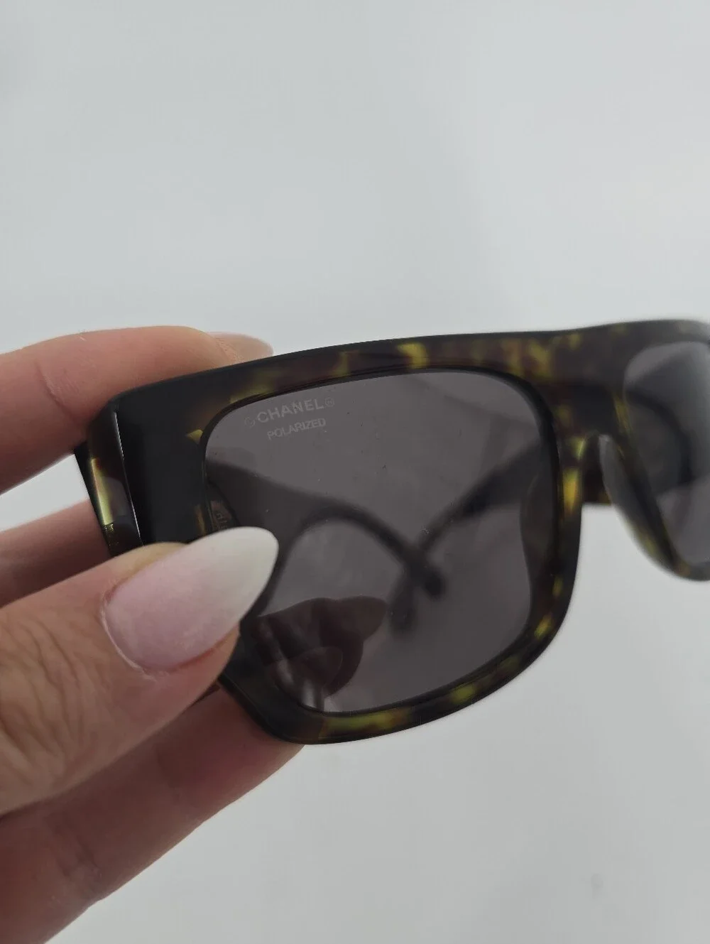 Chanel Square Dark Tortoise Women's Sunglasses 5549 with Case and Cloth